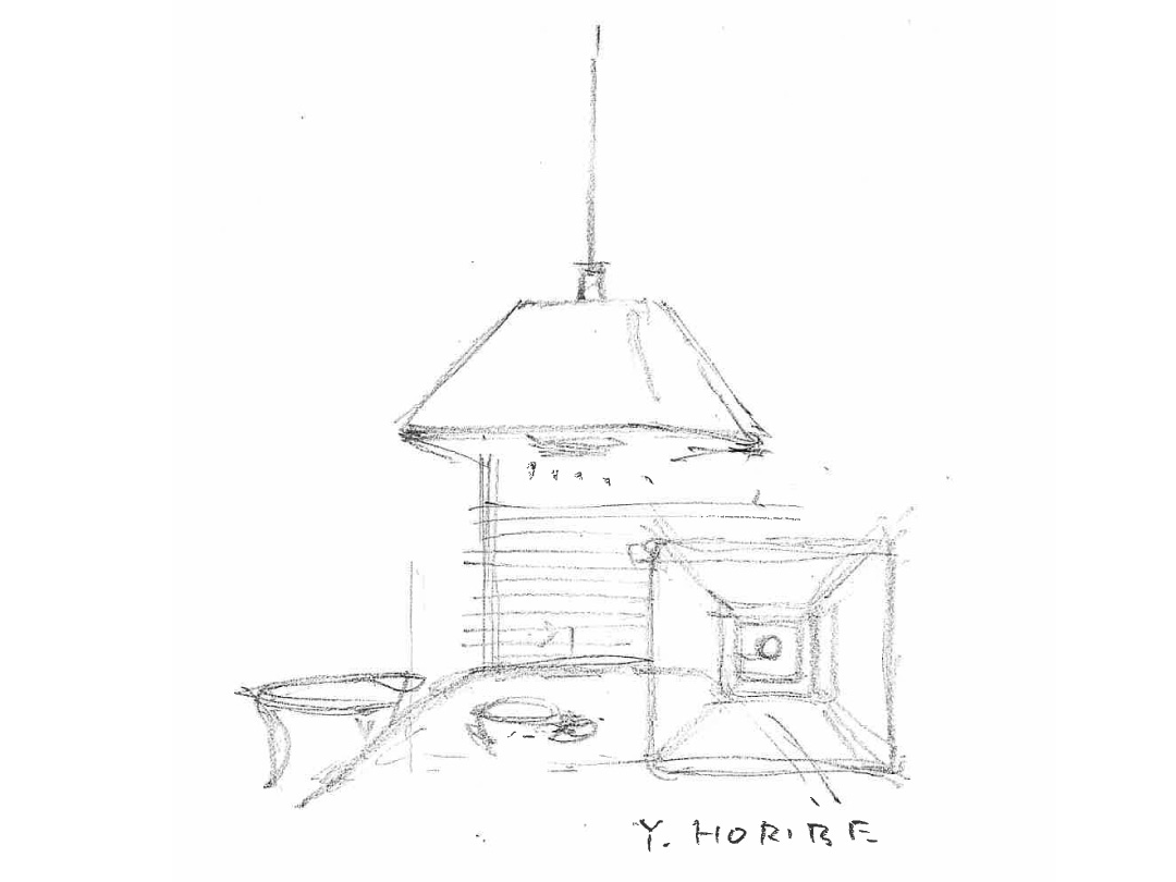 ババロアペンダントのスケッチ