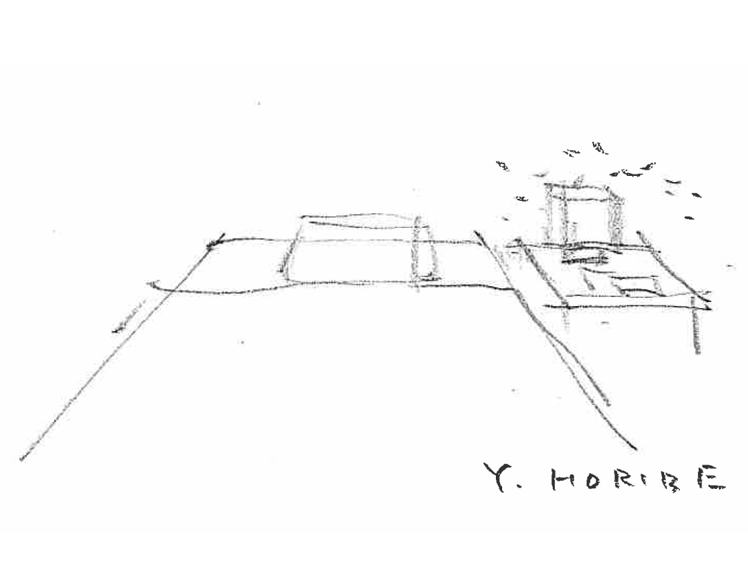 四角スタンド（小）のスケッチ