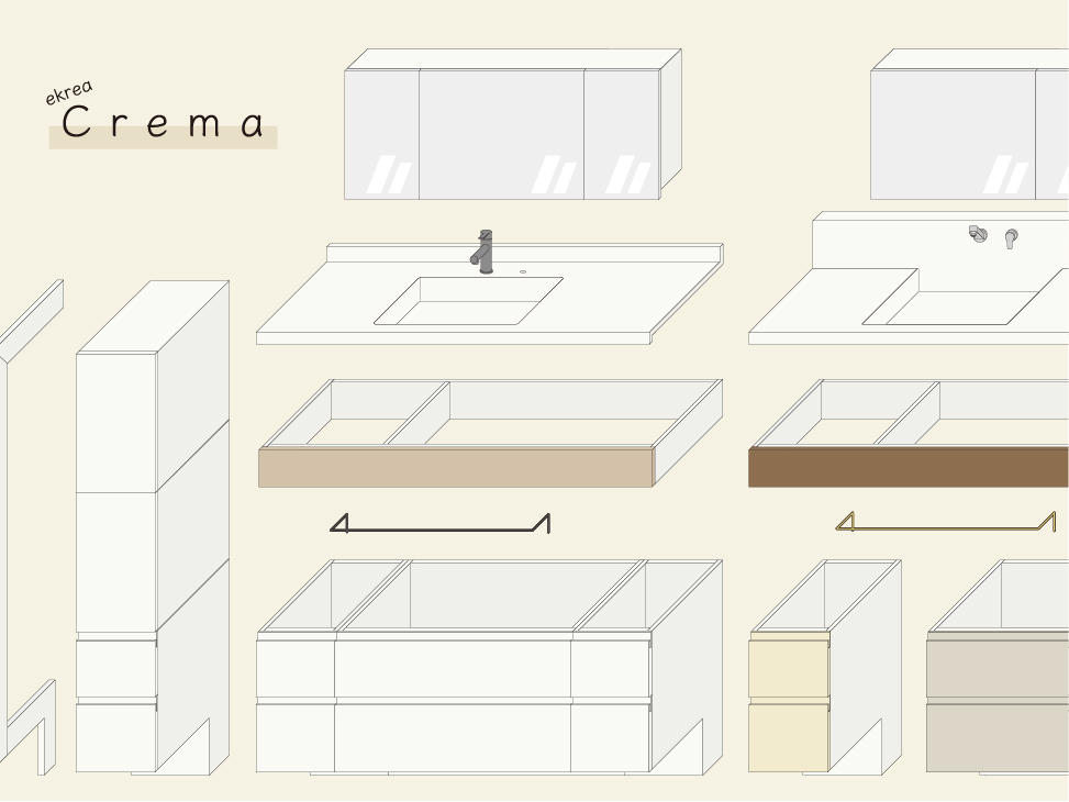 洗面化粧台セットCrema（クレマ）とは