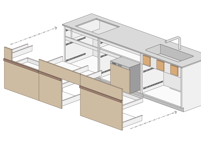 造作キッチンの作り方5