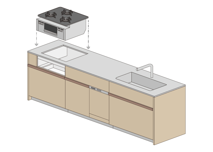 造作キッチンの作り方7