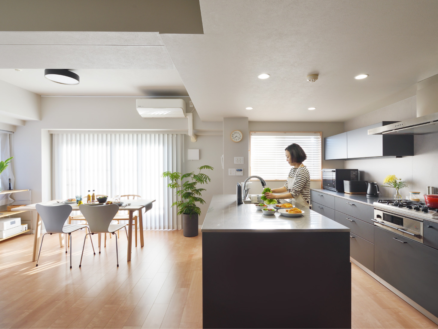 マンションリノベで実現したⅡ型キッチン