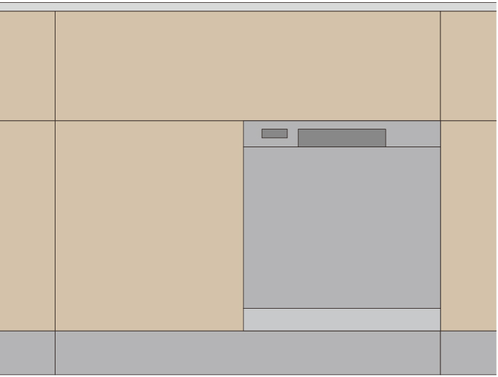コンパクト食洗機組込み