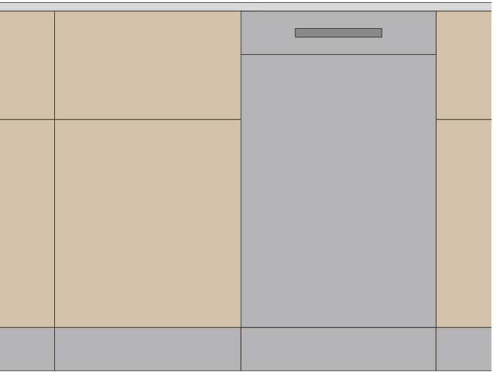輸入食洗機W450mm組込み