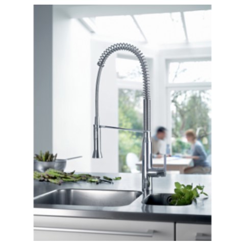 【販売終了】キッチン混合水栓ｽﾌﾟﾘﾝｸﾞｽﾌﾟﾚｰ JP301101/301001 GROHE