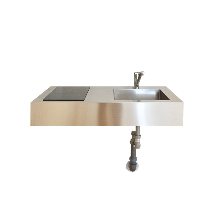 カウンターキッチンW1200×D600×t175 シンクR