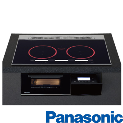 75㎝巾 IHﾋｰﾀｰ ダブル ｵｰﾙﾒﾀﾙ ラクッキングリル KZ-AN77K Panasonic