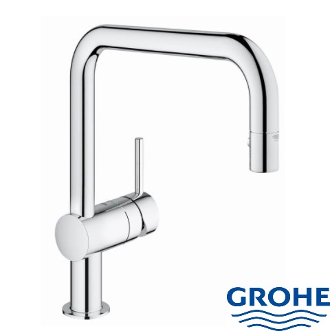 キッチン混合水栓　節湯C1 JP351700 ｽﾌﾟﾚｰﾎｰｽ　ｽｸｴｱ GROHE