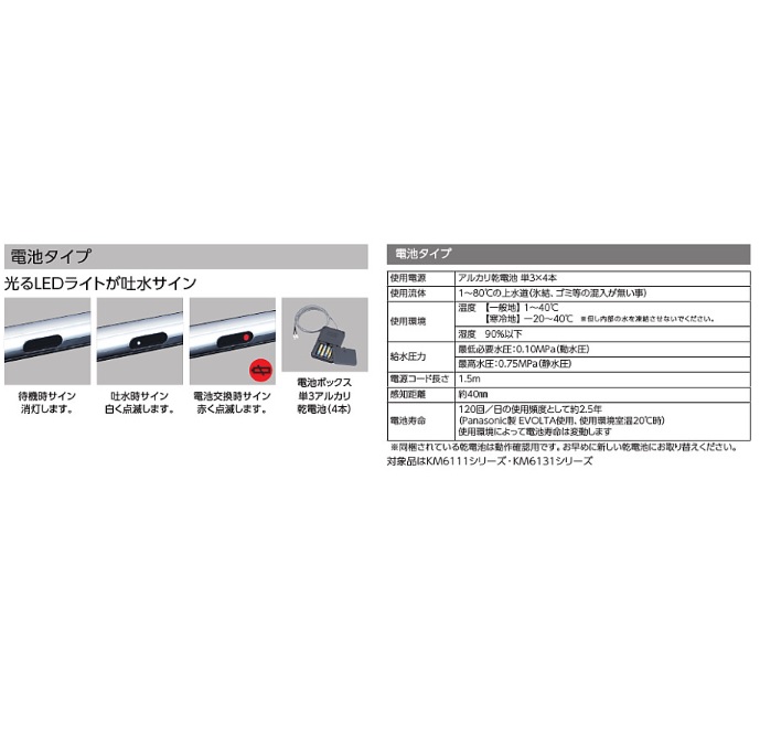 KVK KM6111ZECHS シングルシャワー混合栓 撥水