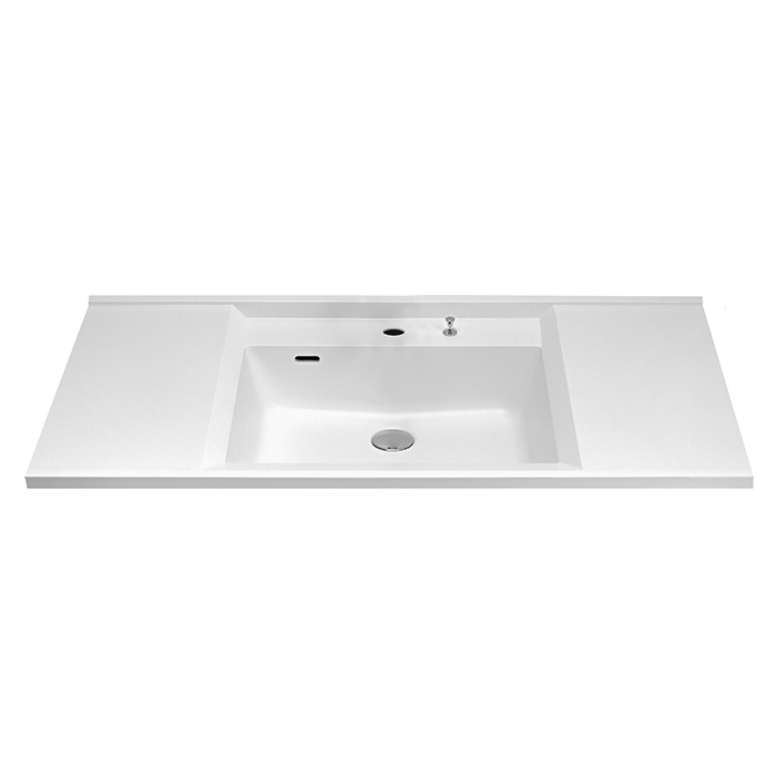 セミオーダー人工大理石一体洗面カウンターFlex Sink(ﾌﾚｯｸｽｼﾝｸ) ｿﾘｯﾄﾞﾀｲﾌﾟD600