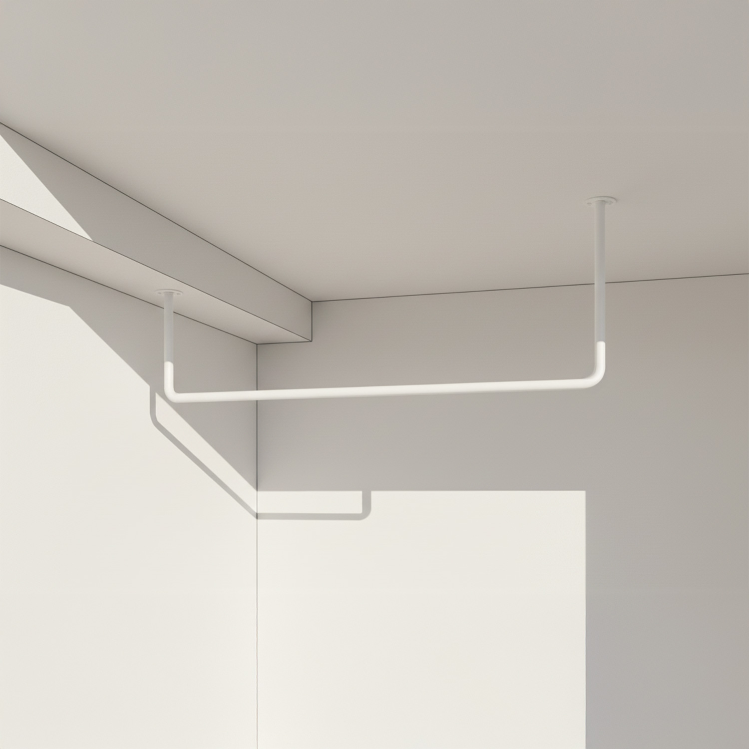 アイアン物干しハンガー φ16【Uタイプ】高さ非対称