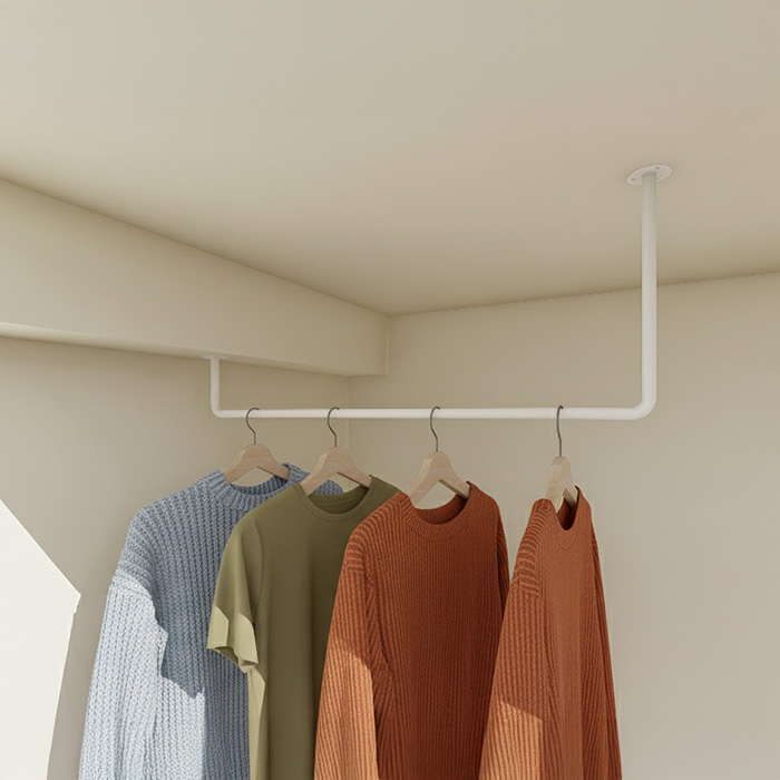 アイアン物干しハンガー φ16【Uタイプ梁対応】