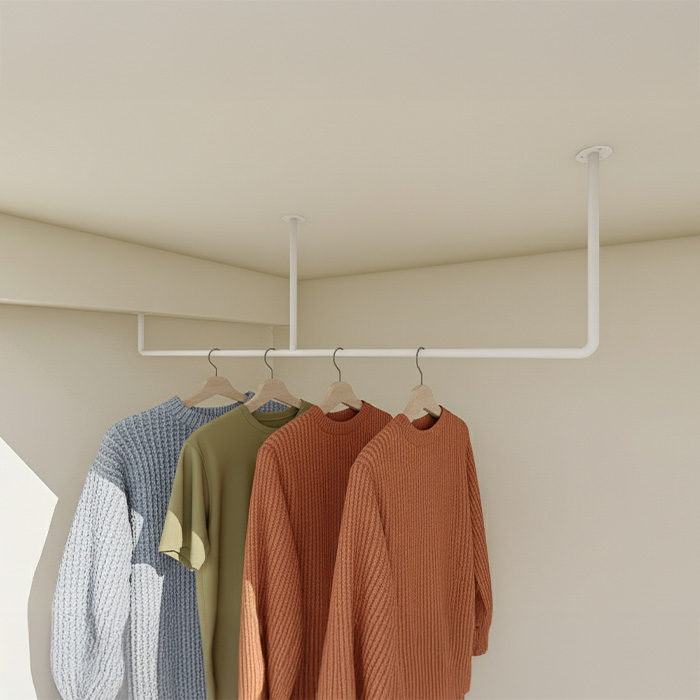 アイアン物干しハンガー φ16【Eタイプ梁対応】