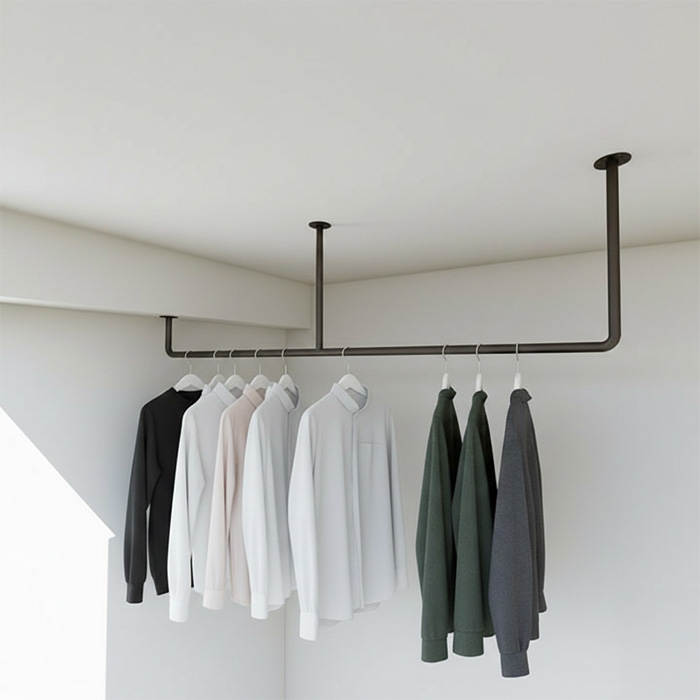 アイアン物干しハンガー φ16【Eタイプ梁対応】