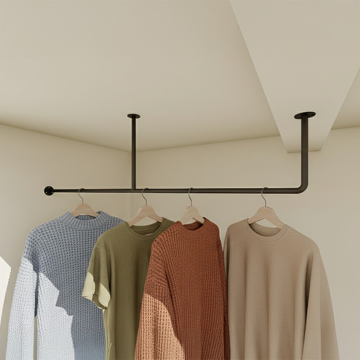 アイアン物干しハンガー φ16【Fタイプ梁対応】