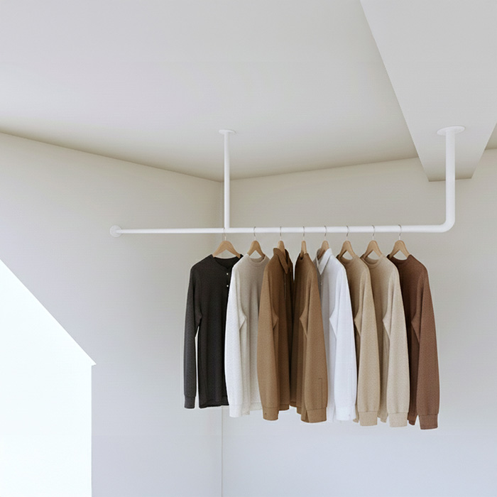 アイアン物干しハンガー φ16【Fタイプ梁対応】