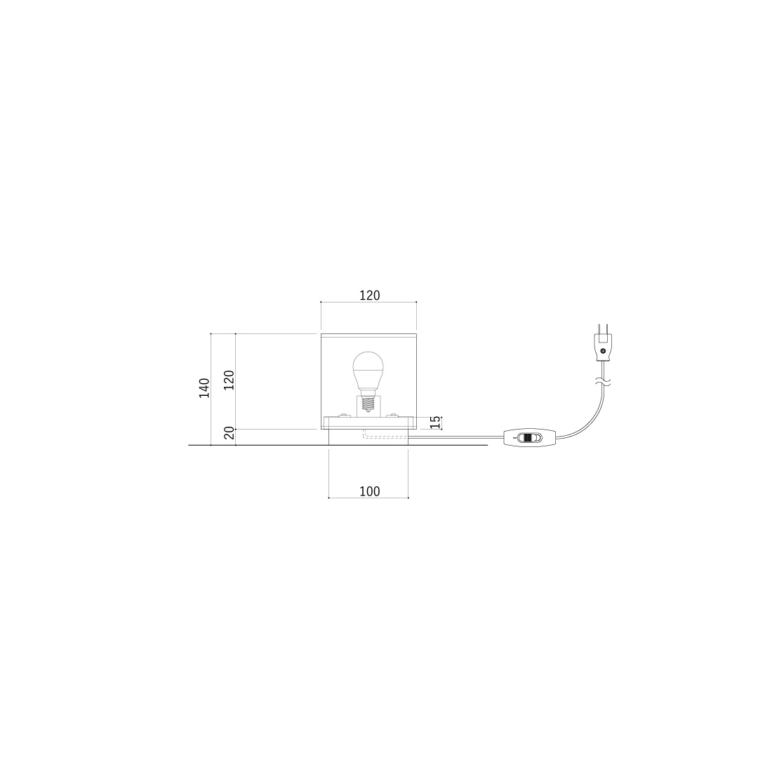 KECKシリーズ 四角スタンド(小) SSS/堀部安嗣設計