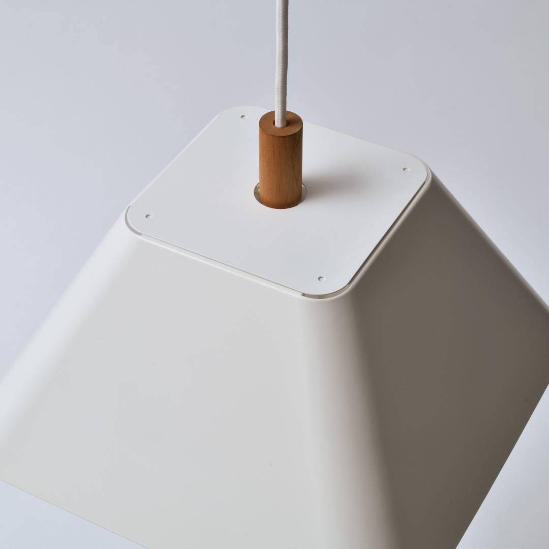 KECKシリーズ ババロアペンダント スチール ホワイト PBB/S-W /堀部安嗣設計