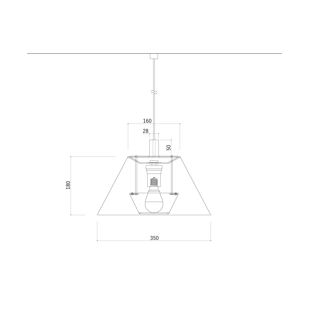 KECKシリーズ ババロアペンダント スチール ダークグレー PBB/S-GR /堀部安嗣設計