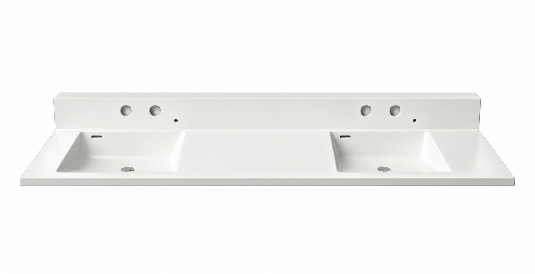 BMC系人工大理石洗面カウンターFlex Sink(ﾌﾚｯｸｽｼﾝｸ)ﾊｲﾊﾞｯｸﾀﾞﾌﾞﾙﾎﾞｳﾙﾀｲﾌﾟ